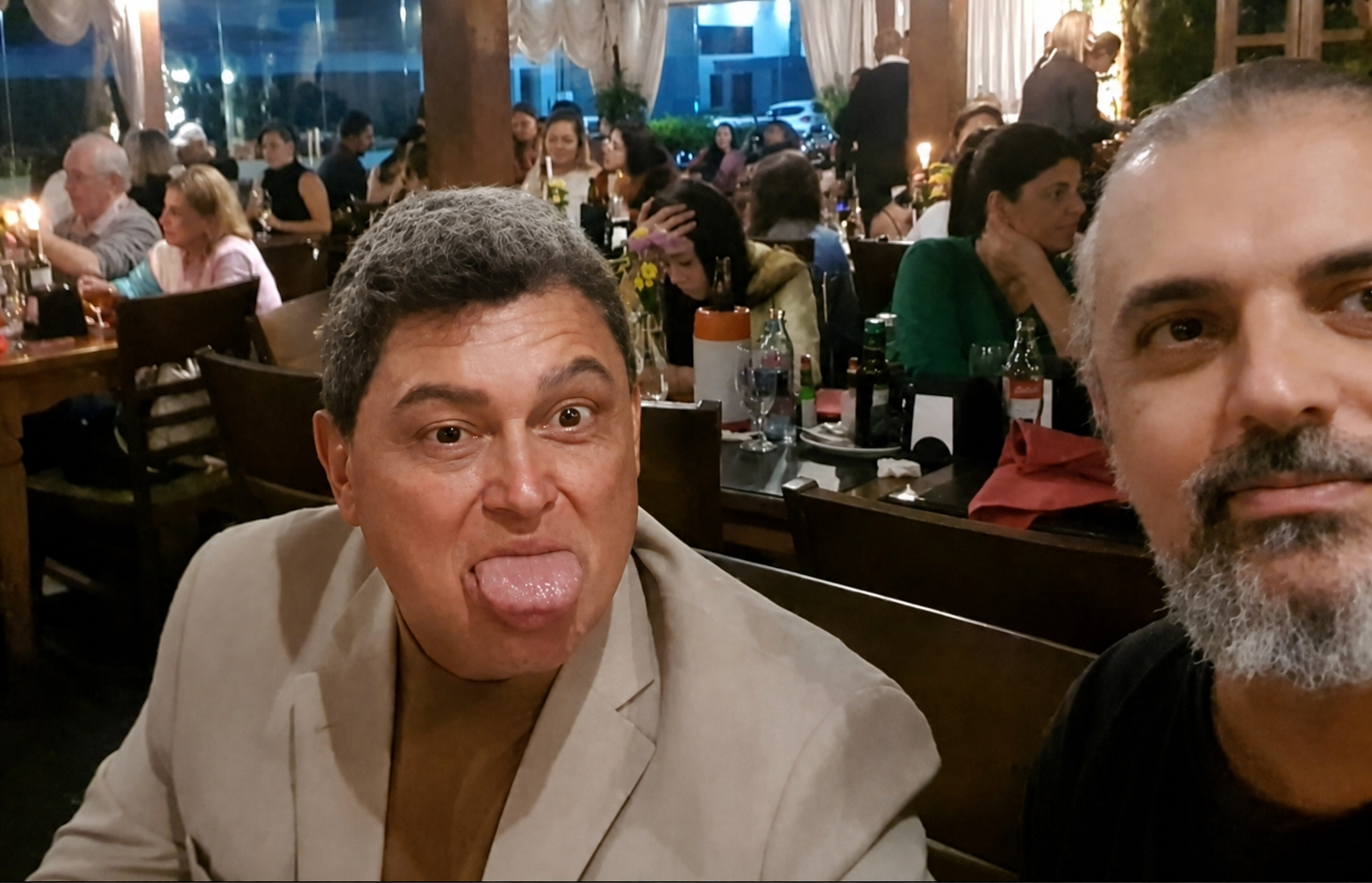A candid image of Gustavo Dominguez at a Lamborghini group gathering